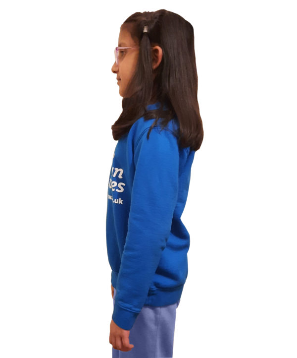 Blue Ocean Waves Kids Sweatshirt (Unisex) - Image 3