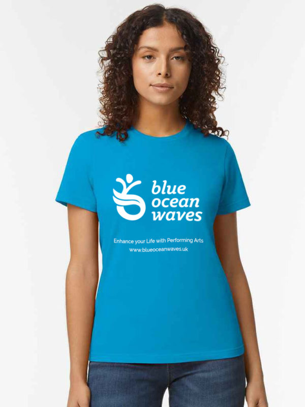 Blue Ocean Waves Womens T Shirt