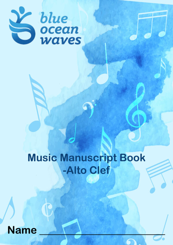 Music Manuscript Book- Alto Clef