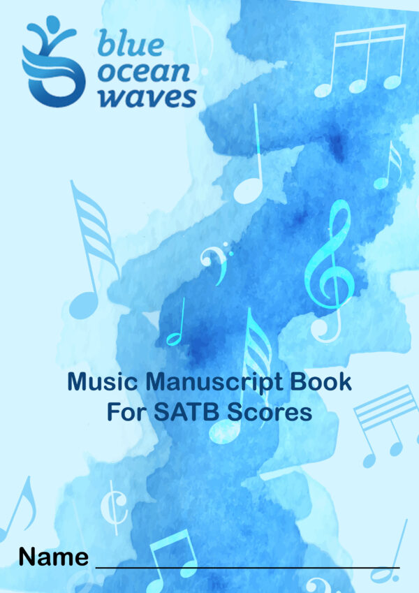 Music Manuscript Book for SATB Scores