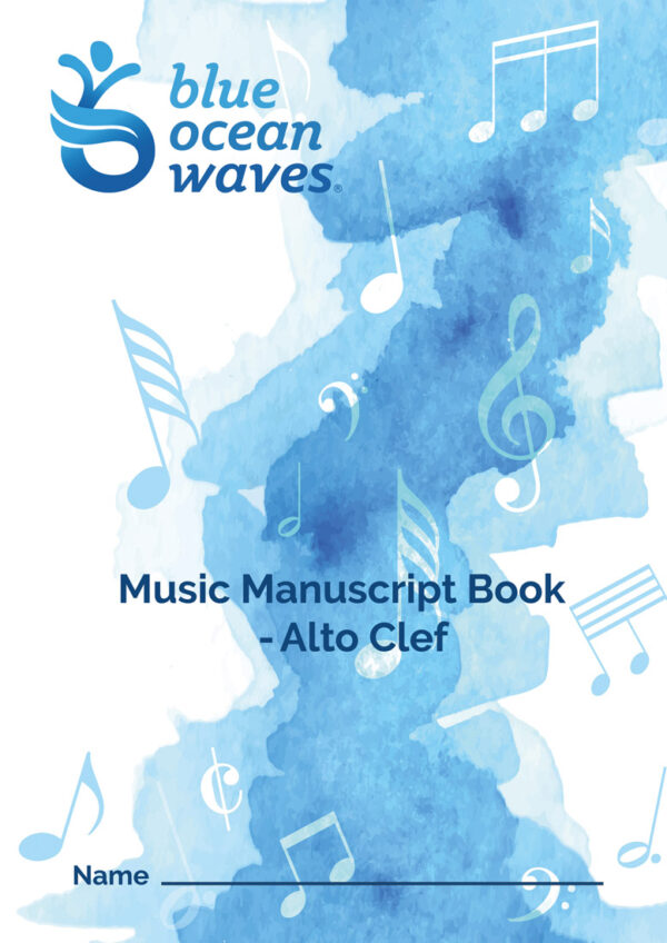 Music Manuscript Book- Alto Clef