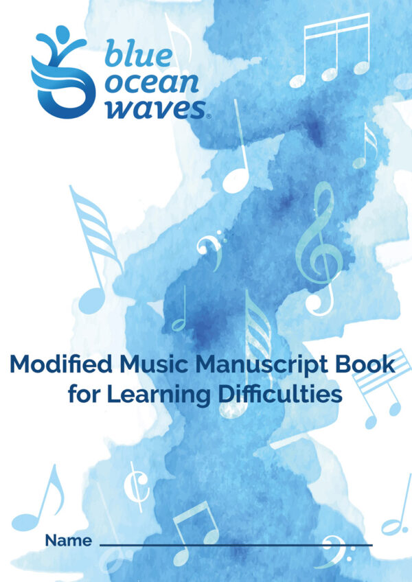Modified Music Manuscript Book for Learning Difficulties