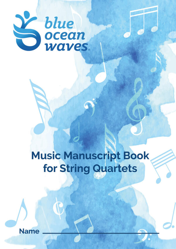 Music Manuscript Book for String Quartets