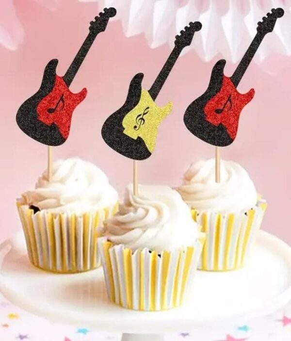 Guitar Cupcake Toppers