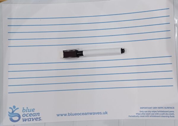 Flexible Whiteboard with 2 Wide Staves